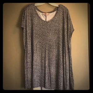 Philosophy Woman, Black & White Blouse, Size 3x